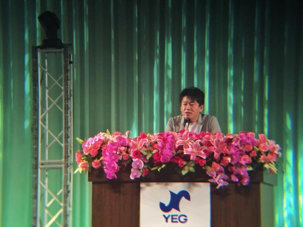 日本YEG全国大会記念講演での堀江貴文さん