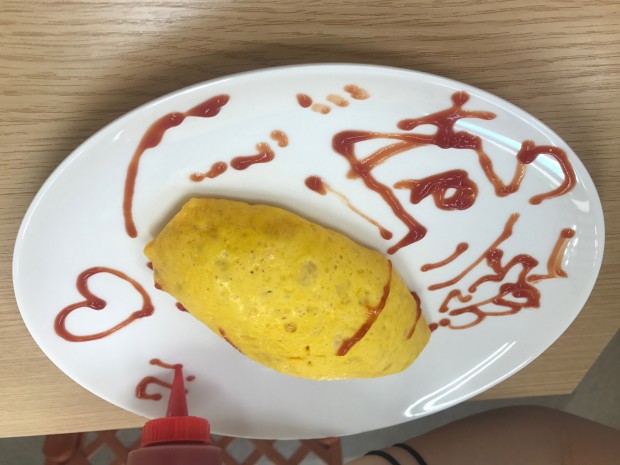 メイドカフェアマリリスのオムライス